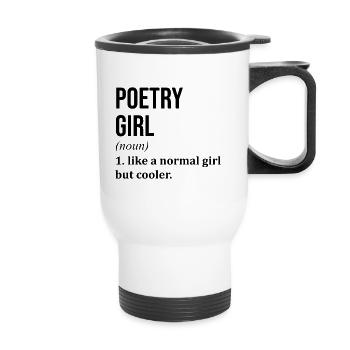 Poetry - Thermal mug with handle - white - Front