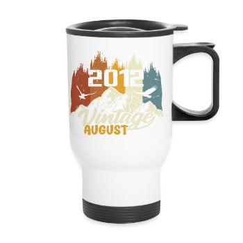Legendary Since August 2012 Birthday Gift 2012 - Thermal mug with handle - white - Front