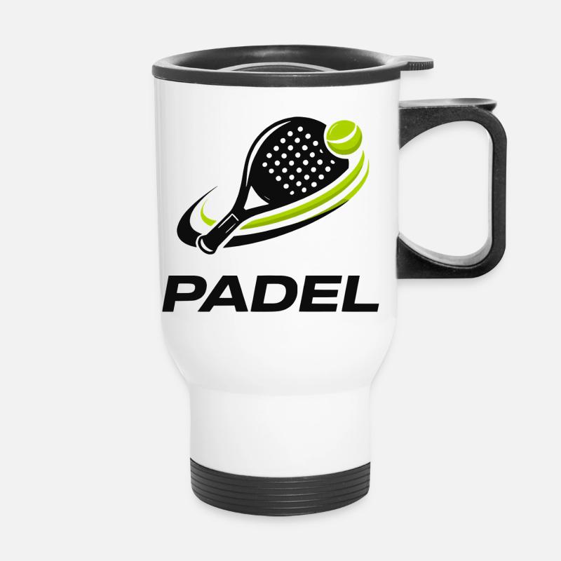 Padel - Tasse isotherme avec poignée - blanc