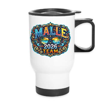 Malle 2026 Mallorca Holidays - Thermal mug with handle - white - Front