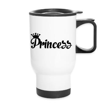 Princess - Thermal mug with handle - white - Front