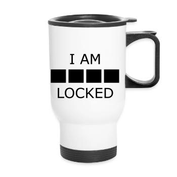 I Am Sher Locked improved - Thermobecher mit Tragegriff - Weiß - Vorne