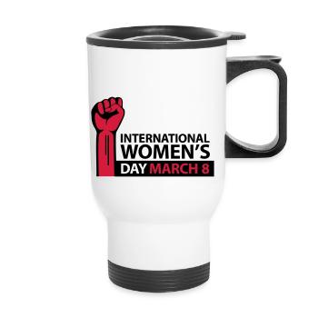 International Women's Day March 8 - Thermal mug with handle - white - Front