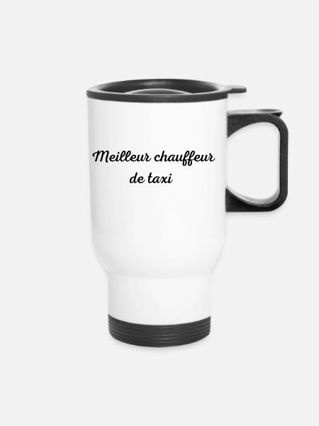 Meilleur chauffeur de taxi - Tasse isotherme avec poignée - blanc
