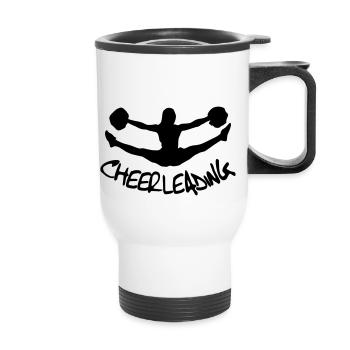 Cheerleading, Cheerleader - Thermal mug with handle - white - Front