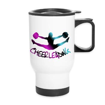 Cheerleading, Cheerleader - Thermal mug with handle - white - Front