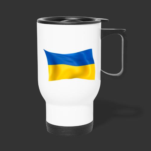 Flaga Ukrainy Flaga narodowa - Kubek termiczny z uchwytem