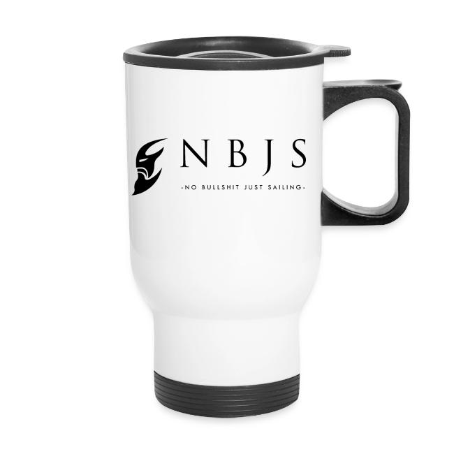 NBJS logo og slagord svart