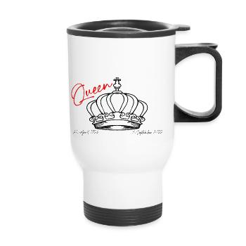 Queen - Thermobecher mit Tragegriff - Weiß - Vorne
