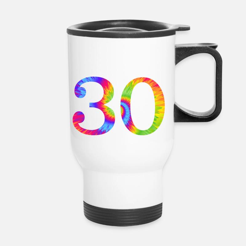 Numéro 30 - Tasse isotherme avec poignée - blanc