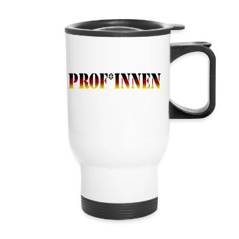 Prof*innen - Profi weiblich - Thermobecher mit Tragegriff - Weiß - Vorne