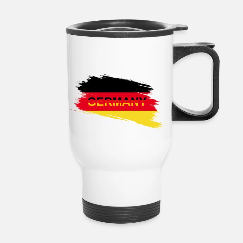 Deutschland - Thermobecher mit Tragegriff - Weiß