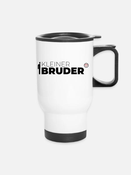 Kleiner Bruder - Thermobecher mit Tragegriff - Weiß
