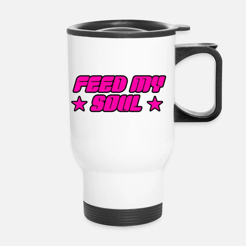 Feed My Soul - Thermal mug with handle - white