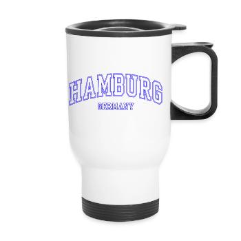 Collège de Design de Hambourg, Allemagne - Tasse isotherme avec poignée - blanc - Devant