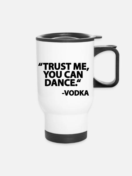 Vodka Dance - Thermobecher mit Tragegriff - Weiß