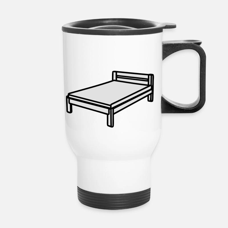 Bed - Thermal mug with handle - white
