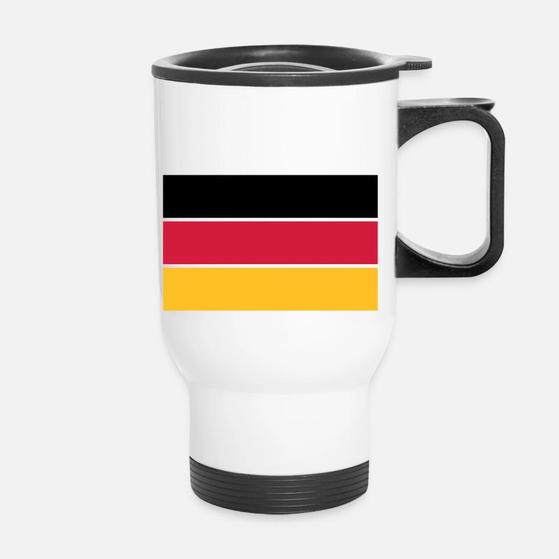 deutschland_50 - Thermal mug with handle - white