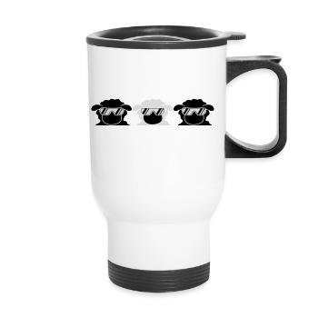 Cool Sheeps Design - Tasse isotherme avec poignée - blanc - Devant