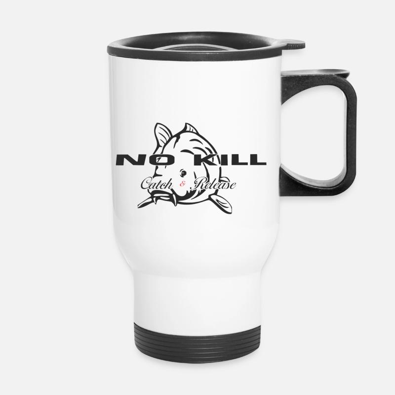 no-kill-catch-release - Tasse isotherme avec poignée - blanc