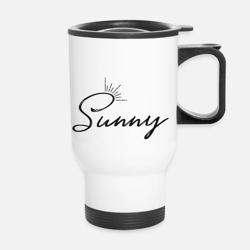 Sunny - Thermal mug with handle - white