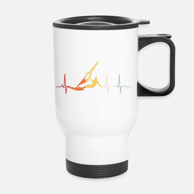 Surf de windsurfé Windsurfer ECG - Tasse isotherme avec poignée - blanc