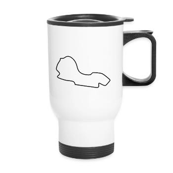 Australia Race Track - Thermal mug with handle - white - Front