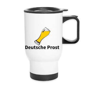 Glass Beer Trinken - Thermobecher mit Tragegriff - Weiß - Vorne