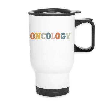 Oncology Nurse Dialysis Nursing RN - Thermal mug with handle - white - Front