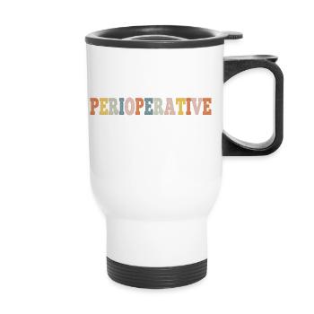 Perioperative Nurse Registered Nurse RN LPN - Thermal mug with handle - white - Front