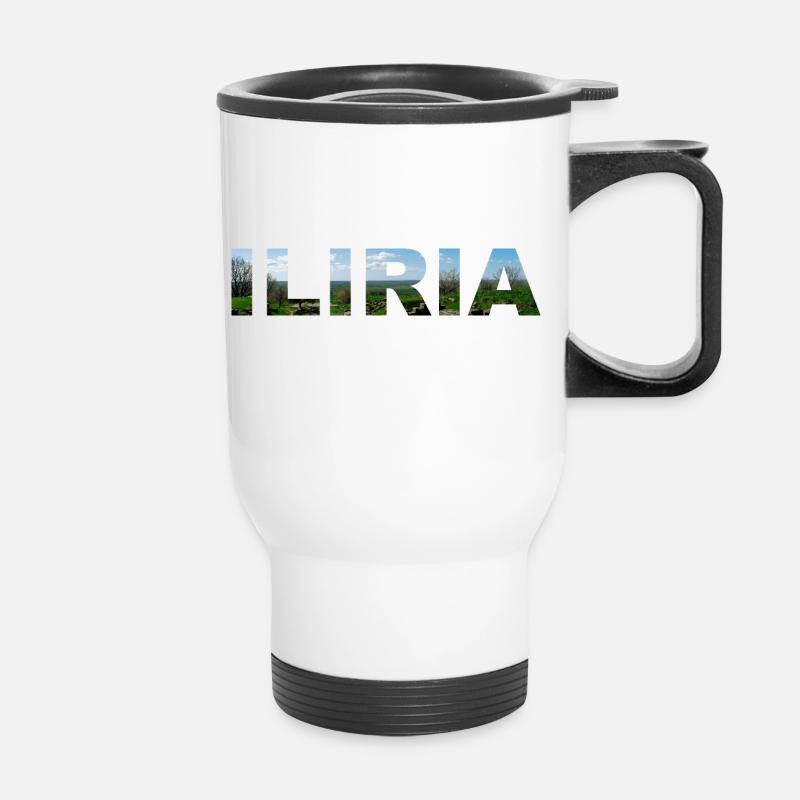 ILIRIA - Thermobecher mit Tragegriff - Weiß