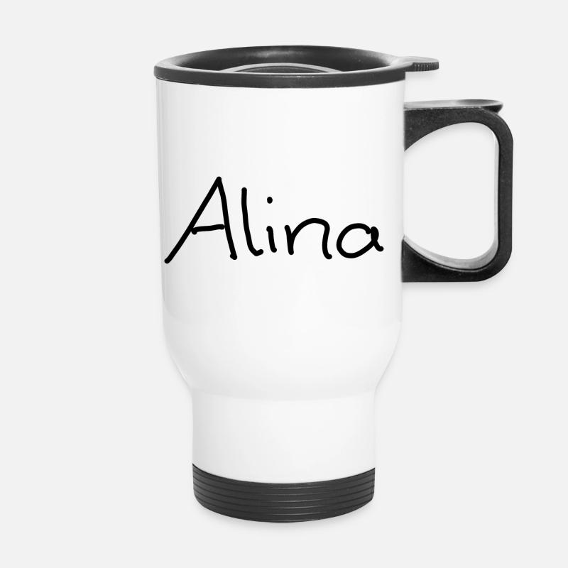 Alina - Thermobecher mit Tragegriff - Weiß