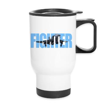 Fighter F-4 Phantom - Thermal mug with handle - white - Front
