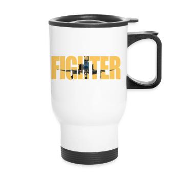 Fighter F-4 Phantom - Thermal mug with handle - white - Front