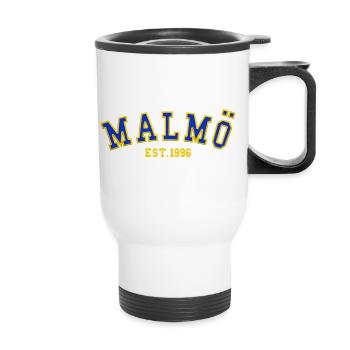 Malmö Est. 1996 - Thermal mug with handle - white - Front
