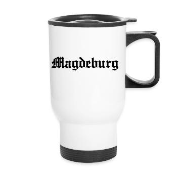 Magdeburg - Thermal mug with handle - white - Front