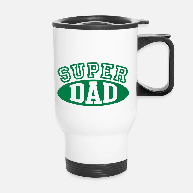 SUPER DAD - Thermal mug with handle - white