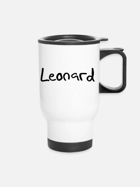 leonard - Thermobecher mit Tragegriff - Weiß
