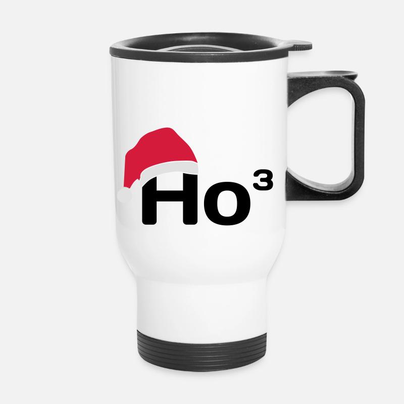 Ho Ho Ho - Thermobecher mit Tragegriff - Weiß