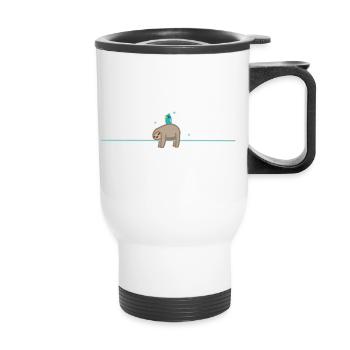 Sleep (part 2) - Thermal mug with handle - white - Front