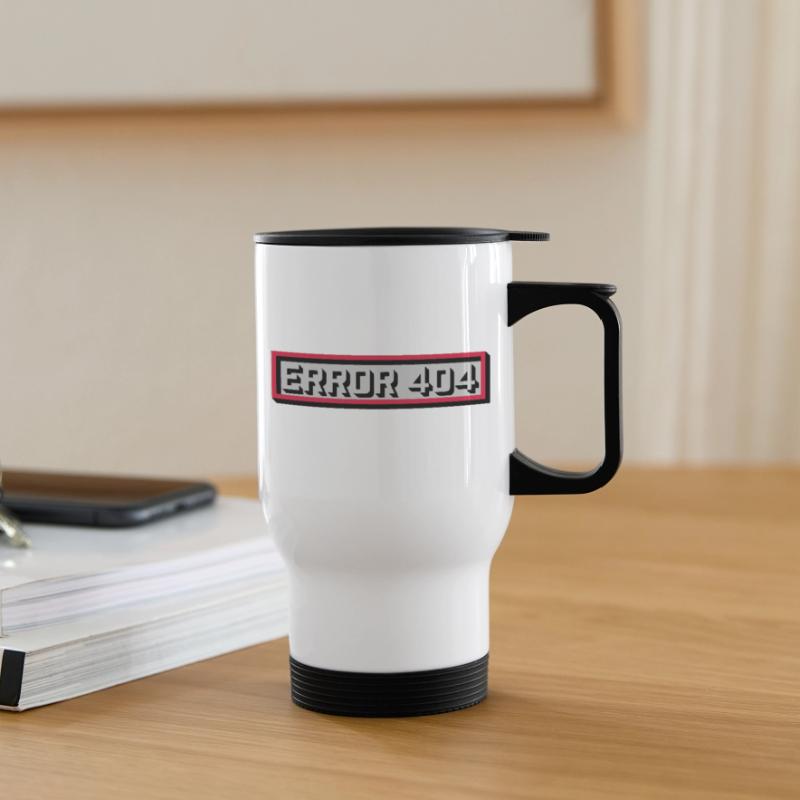 Error 404 Message Computer Thermal mug with handle