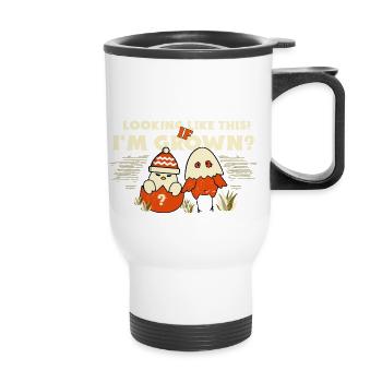 Avant - Après - Tasse isotherme avec poignée - blanc - Devant