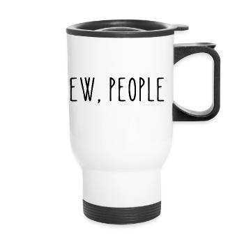 EW, PEOPLE - Thermal mug with handle - white - Front