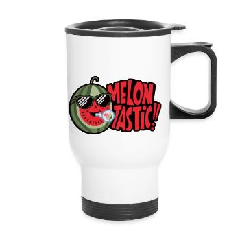 MELONE TASTIC - Thermobecher mit Tragegriff - Weiß - Vorne