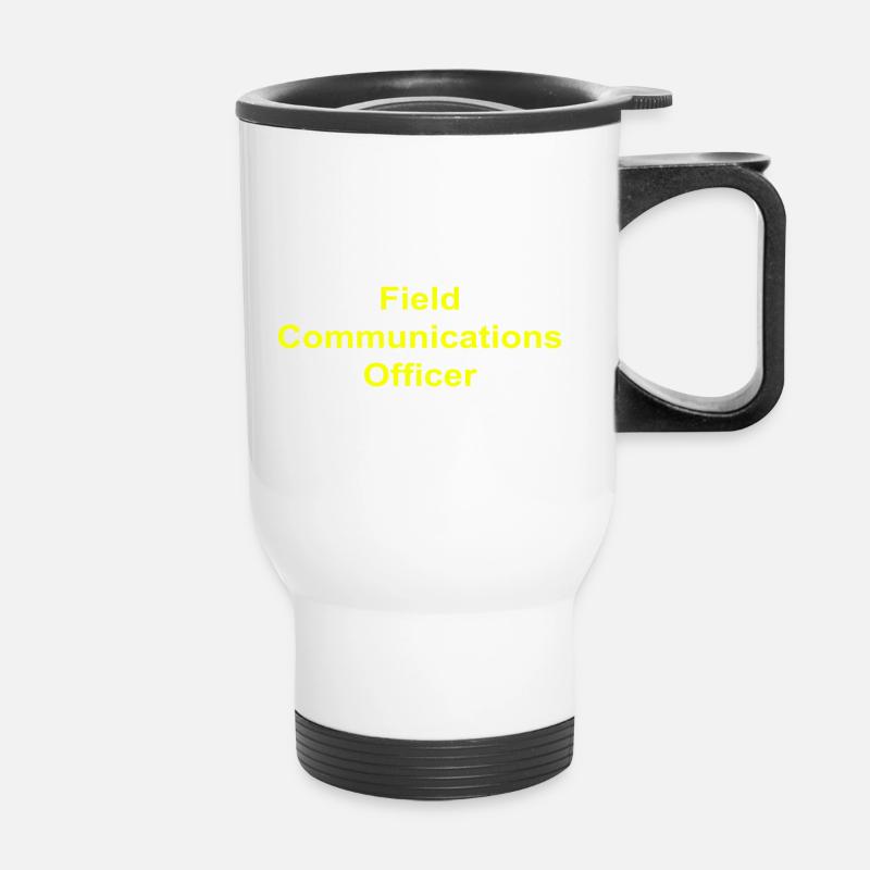 Field Communications Officer - Thermobecher mit Tragegriff - Weiß