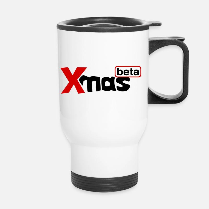 Xmas beta - Thermobecher mit Tragegriff - Weiß