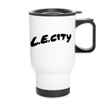 LE City 02 - Thermobecher mit Tragegriff - Weiß - Vorne