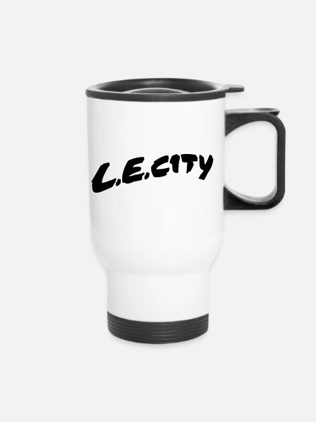 LE City 02 - Thermobecher mit Tragegriff - Weiß