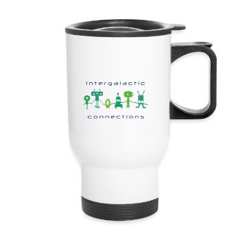 Aliens Friends - Thermal mug with handle - white - Front