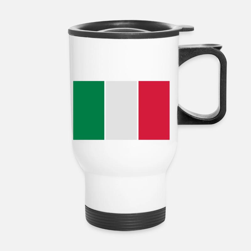 italien_50 - Thermobecher mit Tragegriff - Weiß